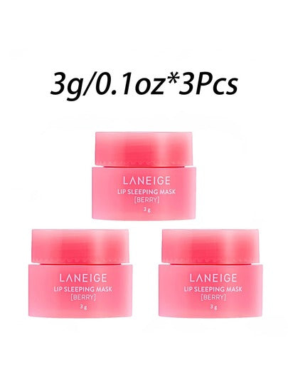 Laneige 20 جرام/0.70 أونصة قناع النوم للشفاه: مغذي، مرطب، فيتامين سي، توت، مضادات أكسدة، مناسب للشفاه الجافة والمتقشرة - قناع نوم الشفاه من لانيج