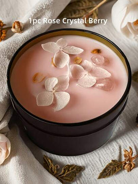 شمعة معطرة بثلاث روائح زهرية، مدة الاحتراق 50 ساعة، من شمع الصويا، ديكور غرفة النوم مجموعة الهدايا، الاسترخاء بالعلاج بالروائح النباتية، برائحة منزلية، هدية للضيف