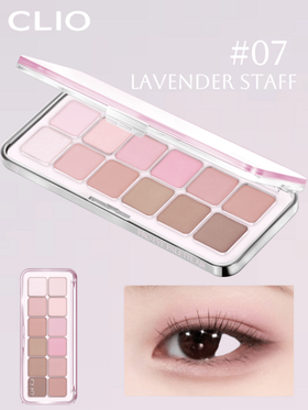 Clio باليت عيون كوري احترافي PRO EYE PALETTE AIR، تشكيلة ظلال عيون من 12 لون ، بالوان مطفية ولامعة، محافظ الوان,توهج ، ألوان عيون للاستخدام اليومي ، مكياج كوري