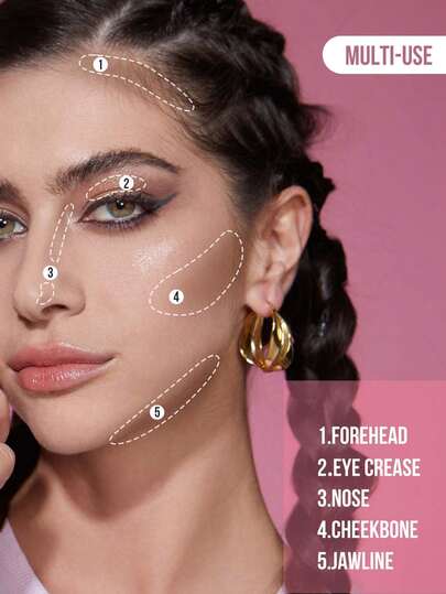 Misslyn بودرة برونزية للتنحيف، بودرة برونزية خالية من الغلوس، ذات تغطية لونية عالية، ملمس ناعم وناعم، مع مرآة، بودرة برونزية لتنحيف الوجه، تأثير مكياج طويل الأمد، خفيفة وقابلة للتنفس، سلسة وقابلة للامتزاج