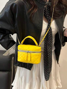 حقيبة صغيرة خفيفة الوزن، حقيبة سلسلة، حقيبة مبطنة، حقيبة يد، حقيبة دلو، مناسبة للفتيات وطالبات الجامعة والسيدات العاملات، مثالية للمكتب والجامعة والعمل والتنقل والأنشطة الخارجية والسفر والنزهات