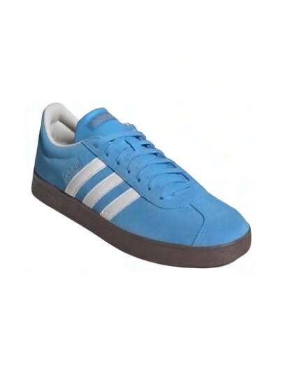 Adidas حذاء أديداس VL COURT 2.0 Vl Classic الرياضي المريح ذو الرقبة المنخفضة للجنسين باللونين الأزرق والأبيض