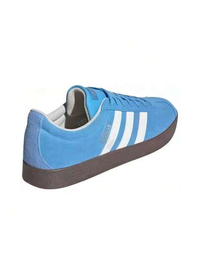 Adidas حذاء أديداس VL COURT 2.0 Vl Classic الرياضي المريح ذو الرقبة المنخفضة للجنسين باللونين الأزرق والأبيض
