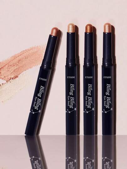 ETUDE 15 ظل عيون على شكل قوس وبريق ذهبي، بتركيبة ماسية لامعة، بتغليف مقاوم للانزلاق، بتغطية لونية عالية بلمسة واحدة، بدون كعكعة أو تجعد، مقاوم للتجعد على الطريقة الكورية، مكياج عيون مشرق، مبرز للجسم، سريع وسهل الاستخدام، مستحضرات تجميل كورية، 1.5 جرام/0.0