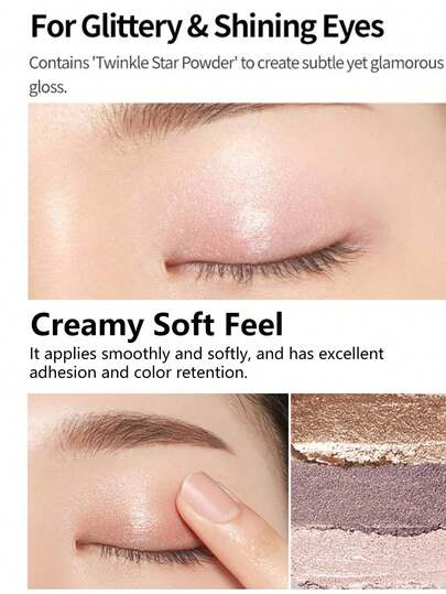 ETUDE 15 ظل عيون على شكل قوس وبريق ذهبي، بتركيبة ماسية لامعة، بتغليف مقاوم للانزلاق، بتغطية لونية عالية بلمسة واحدة، بدون كعكعة أو تجعد، مقاوم للتجعد على الطريقة الكورية، مكياج عيون مشرق، مبرز للجسم، سريع وسهل الاستخدام، مستحضرات تجميل كورية، 1.5 جرام/0.0
