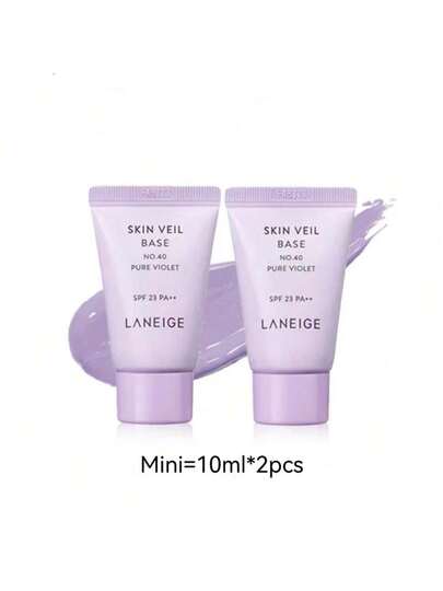 Laneige قاعدة بشرة حجم السفر رقم 40 بوري فيولت SPF 23 PA++ 10مل/0.34 أونصة
