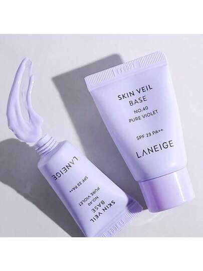 Laneige قاعدة بشرة حجم السفر رقم 40 بوري فيولت SPF 23 PA++ 10مل/0.34 أونصة