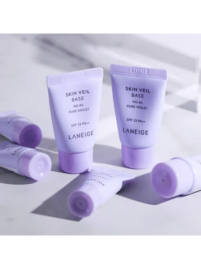 Laneige قاعدة بشرة حجم السفر رقم 40 بوري فيولت SPF 23 PA++ 10مل/0.34 أونصة