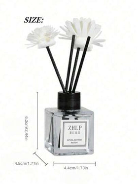 قطعة واحدة عطر منزلي من الأريج 50 مل للأجواء المنعشة والمحرقة بتأثير دائم للحمام والمرحاض ، التعطير بدون نيران (الكمية العشوائية من الزهور الزخرفية/عيدان أريج)