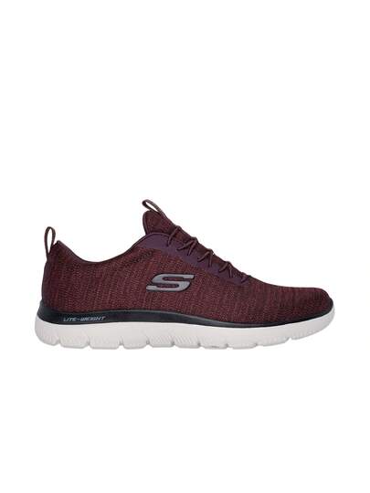 أحذية سنيكرز Skechers Summits 232697-Bubk بلون أسود وبرغندي للرجال