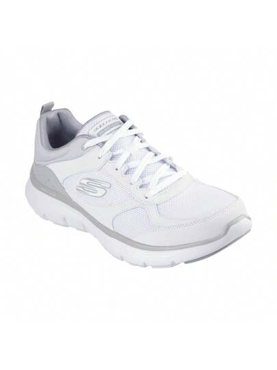Skechers حذاء رياضي سكتشرز فلكس أدفانتيج 5.0 232821-Wgy للرجال باللون الأبيض والرمادي