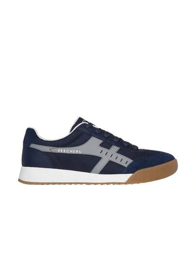 Skechers حذاء رياضي سكيتشرز زينجر لون أزرق كحلي رمادي للرجال