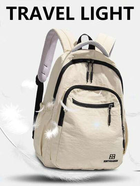 حقيبة ظهر قابلة للطي مضادة للسرقة للنساء، يمكن أن تحمل حقيبة كمبيوتر محمول 15.6 بوصة، حقيبة مدرسية خفيفة الوزن قابلة للغسل متعددة الجيوب، حقيبة كتب متعددة الوظائف، حقيبة سفر كبيرة السعة، حقيبة يومية مريحة للتنقل