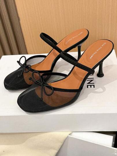 Xin Jing Shoes أحذية كاجوال للنساء في فصل الخريف/الشتاء، ذات تصميم أنيق وجذاب، بفتحات مزينة بالراين ستون، بكعب متوسط، مناسبة للحفلات