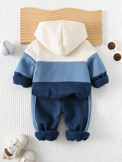 Cozy Pixies مجموعة بلوزة وبنطلون للأطفال الصبيان، بلوزة كنزة ناعمة بألوان متباينة وبنطلون بخصر مطاطي، ملابس أساسية مريحة وعملية وأنيقة، مناسبة للاستخدام الداخلي والخارجي، للرياضة والحفلات والمدرسة والأنشطة اليومية، للموسم الخريفي والشتوي