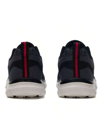 Skechers أحذية رجالية كاجوال، أحذية رياضية كاجوال برباط، مريحة وخفيفة الوزن للاستخدام اليومي، طراز 232699-BKRD