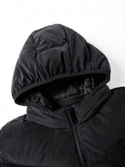 Manfinity Homme معطف مبطن للرجال ذو كابوت متعدد الأغراض، شتوي