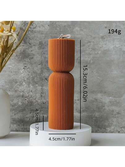 قطعة واحدة من شمع العطر بني الشمع والشمع النحلي - بلا دخان، برائحة طويلة الأمد للزينة المنزلية، مثالية لجو غرفة النوم والهدايا DIY، مناسبة لزينة المنزل والمدفأة وغرفة المعيشة والزينة المركزية والمكتب والهدايا في عيد الحب والمجموعات الشمعية وشموع العلاج با