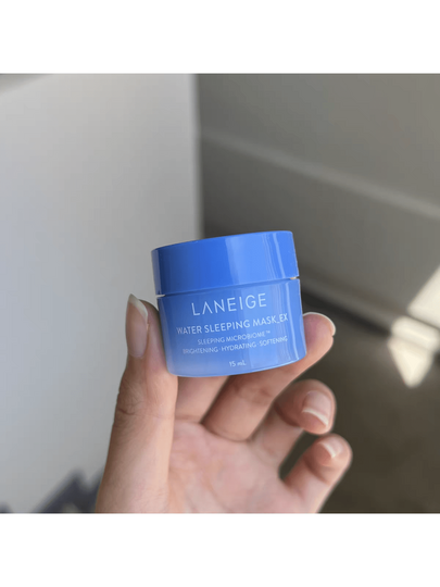 Laneige قناع نوم مائي بحجم السفر مع نياسيناميد وسكوالان 15مل/0.5أونصة