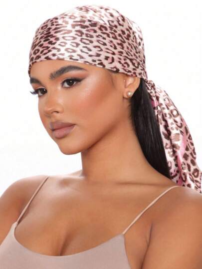 وشاح مربع نسائي بطول 90 سم بطبعة نمر، حماية من الأشعة فوق البنفسجية، وشاح رأس/باندانا متعدد الاستخدامات، مناسب لجميع المواسم للفستان
