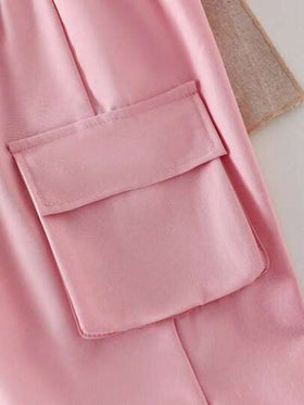 SHEIN ChillGRL مجموعة من قطعتين للفتيات المراهقات، تصميم كاجوال بفيونكة وطباعة، قميص طباعي وبنطلون رياضي، أزياء موضة مناسبة للربيع والصيف