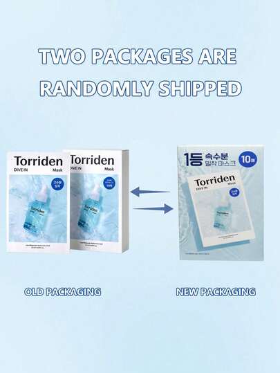 Torriden قناع الوجه بحمض الهيالورونيك (10 أوراق)، قناع الوجه المرطب، مناسب للبشرة الحساسة والجافة | خالي من العطور والكحول والملونات | رعاية البشرة الكورية النباتية والخالية من التجارب على الحيوانات، هدية