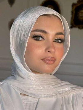 قطعة واحدة من الحجاب الناعم الأنيق الحريري الأنيق باللون الأساسي الصلب للنساء، وشاح طويل كاجوال عربي، حجاب محافظ بسيط مناسب للاستخدام اليومي مع الفستان