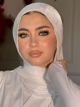 قطعة واحدة من الحجاب الناعم الأنيق الحريري الأنيق باللون الأساسي الصلب للنساء، وشاح طويل كاجوال عربي، حجاب محافظ بسيط مناسب للاستخدام اليومي مع الفستان