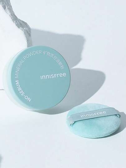 بودرة معدنية بدون زبدة غير لامعة من Innisfree 5 جرام * 2/10 جرام، مكياج كوري، بودر فضفاض، بدون فراجر، شفافة