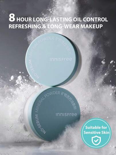 بودرة معدنية بدون زبدة غير لامعة من Innisfree 5 جرام * 2/10 جرام، مكياج كوري، بودر فضفاض، بدون فراجر، شفافة