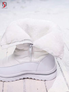بوت ثلج للنساء، بوت ثلج شتوية مبطنة دافئة مقاومة للانزلاق وباردة مريحة