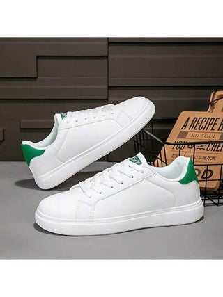 أحذية رياضية بيضاء جديدة للرجال، أحذية كاجوال مبركن للأزواج، حذاء كاشوال خارجي قابل للتنفس وغير قابل للانزلاق للطلاب، ربيع/صيف