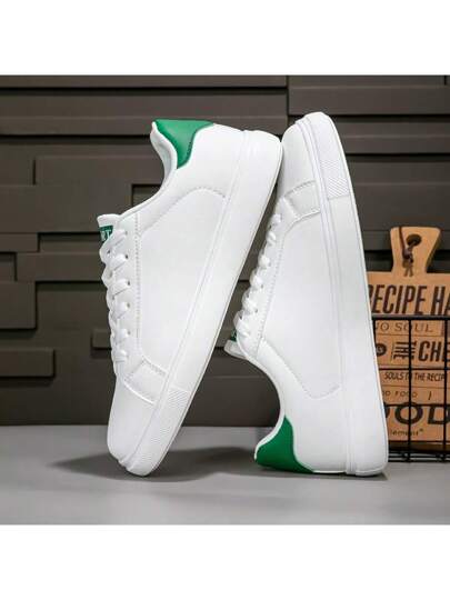 أحذية رياضية بيضاء جديدة للرجال، أحذية كاجوال مبركن للأزواج، حذاء كاشوال خارجي قابل للتنفس وغير قابل للانزلاق للطلاب، ربيع/صيف