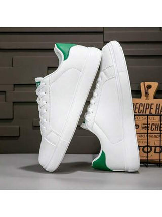 أحذية رياضية بيضاء جديدة للرجال، أحذية كاجوال مبركن للأزواج، حذاء كاشوال خارجي قابل للتنفس وغير قابل للانزلاق للطلاب، ربيع/صيف