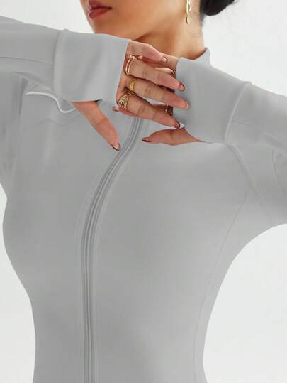 Easithlete كتلة اللون إلى الأمام الموضة، الشكل المطفي، أداء متدرج، تصميم حامل وكامل السحاب التحولاتم إلى الشارع، صورة ظلية أنيق مع تفاصيل المؤنث، الأناقة الوظيفية، اللون البوب النشط أناقة الإفطار، لباس علوي التمرين المثيرة، سحاب يصل ارتداء، أنثوي أنمي-لبا