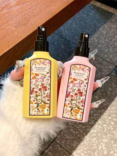 PEACH JO+ قطعة واحدة من 100 مل، غردينيا، زنبق الوادي، رذاذ زهري، مزيل الرائحة للأقمشة، رائع لعيد الأم، عيد الحب،