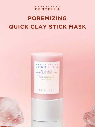 SKIN1004 27 جرام/0.95 أونصة قناع الطين المنظف للمسام من نبات المدغشقري سنتيلا آسياتيكا، تنظيف عميق للمسام، تقليل الزيوت، تقشير لطيف، تنعيم وتنقية البشرة، مناسب لجميع أنواع البشرة، عصا صلبة للاستخدام المريح