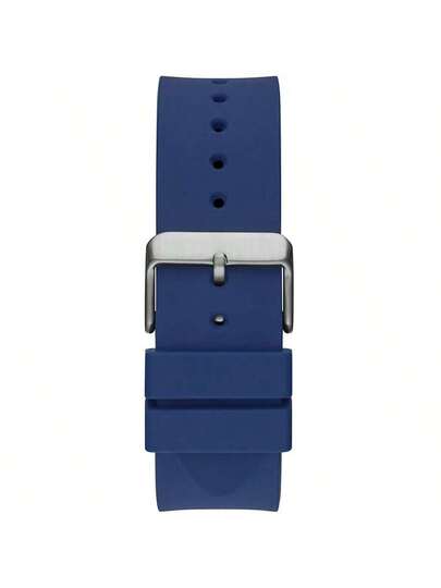 Guess ساعة يد كوارتز متعددة الوظائف للرجال GW0203G7، قرص أزرق مجوف مع سوار مرن، ساعة كاجوال مناسبة للمناسبات اليومية والأعمال، هدية عيد ميلاد ممتازة للأب أو الحبيب