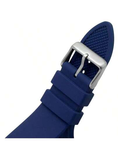 Guess ساعة يد كوارتز متعددة الوظائف للرجال GW0203G7، قرص أزرق مجوف مع سوار مرن، ساعة كاجوال مناسبة للمناسبات اليومية والأعمال، هدية عيد ميلاد ممتازة للأب أو الحبيب
