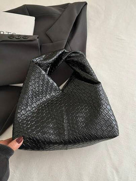 حقيبة يد صغيرة أنيقة للإبط، حقيبة هلالية منسوجة جديدة لعام 2025، حقيبة تسوق صغيرة متعددة الاستخدامات