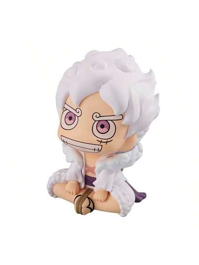 ONE PIECE 1 قطعة شكل أنمي ون بيس 9.5 سم/3.74 بوصة شكل مونكي دي لوفي جير 5 ، شكل عمل كاواييي لوفي ، ديكور غرفة ، نموذج تجميع للبالغين ، دمية ألعاب هدايا عيد الميلاد وعيد الهالوين