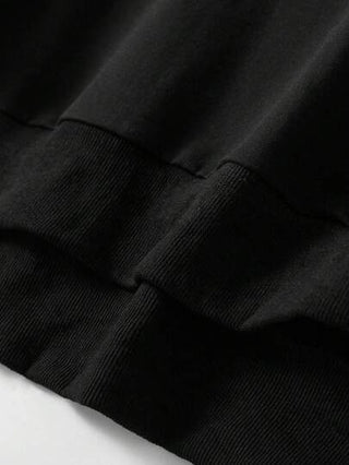 بلوزة رجالية بياقة طاقم وأكمام طويلة، قصة فضفاضة، لون أحادي