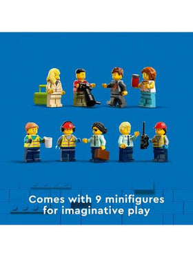 LEGO طائرة ركاب مدينة لعبة - مجموعة ألعاب بناء للأولاد والبنات، من عمر 7 سنوات فما فوق - هدية تعليمية للأطفال - مع ألعاب مركبات قابلة للبناء و 9 شخصيات صغيرة - 60367