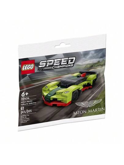 LEGO مجموعة بناء سباق سوبر 2022 من ليغو، حقيبة منتج جديد من ليغو 30434 أستون مارتن أصلي