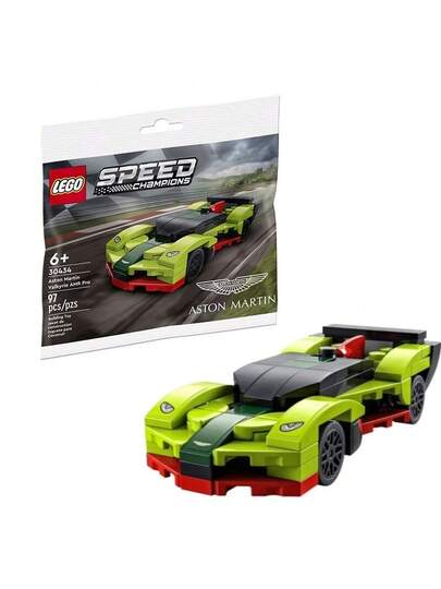 LEGO مجموعة بناء سباق سوبر 2022 من ليغو، حقيبة منتج جديد من ليغو 30434 أستون مارتن أصلي
