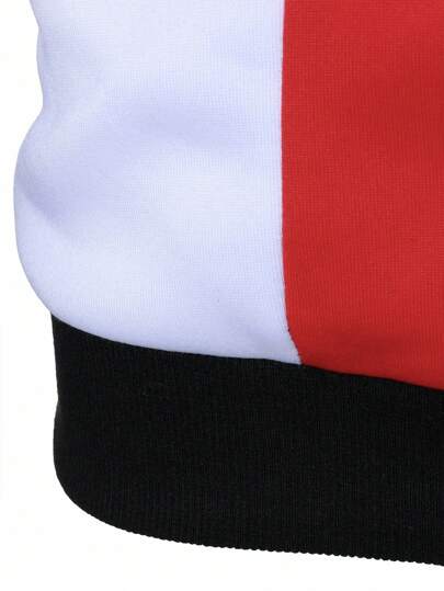 Manfinity Bizformal بلوزة رياضية رجالية بلون كتل متناقضة