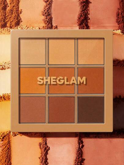 SHEGLAM مجموعة ظلال العيون Nine To Fine-Nomadic 9-Clolor Matte Eyeshadow Palette لون بني دافئ، ظلال عيون فائقة الصبغة وناعمة وقابلة للمزج، ظلال عيونBrown علامة تجارية جمال مكياج ميكب مستحضرات تجميل للنساء الفتيات مثالي لفصل الشتاء الربيع مثالي ل- Y2K أزيا