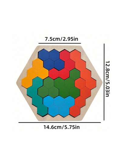 ألعاب تعليمية STEM من الخشب بتصميم خلايا النحل الملونة، ألعاب ذكاء وتحدي المنطق، كتل خشبية صلبة، ألعاب عائلية بألوان زاهية