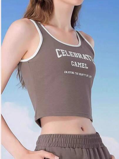 CAMEL CROWN بدلة رياضية للنساء مكونة من 3 قطع: جاكيت قصير للتمارين اليوغا، جاكيت كامي، وبنطلون واسع الساق