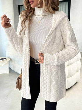 SHEIN Clasi معطف نسائي كاجوال مبطن بقماش مموج، خريف/شتاء